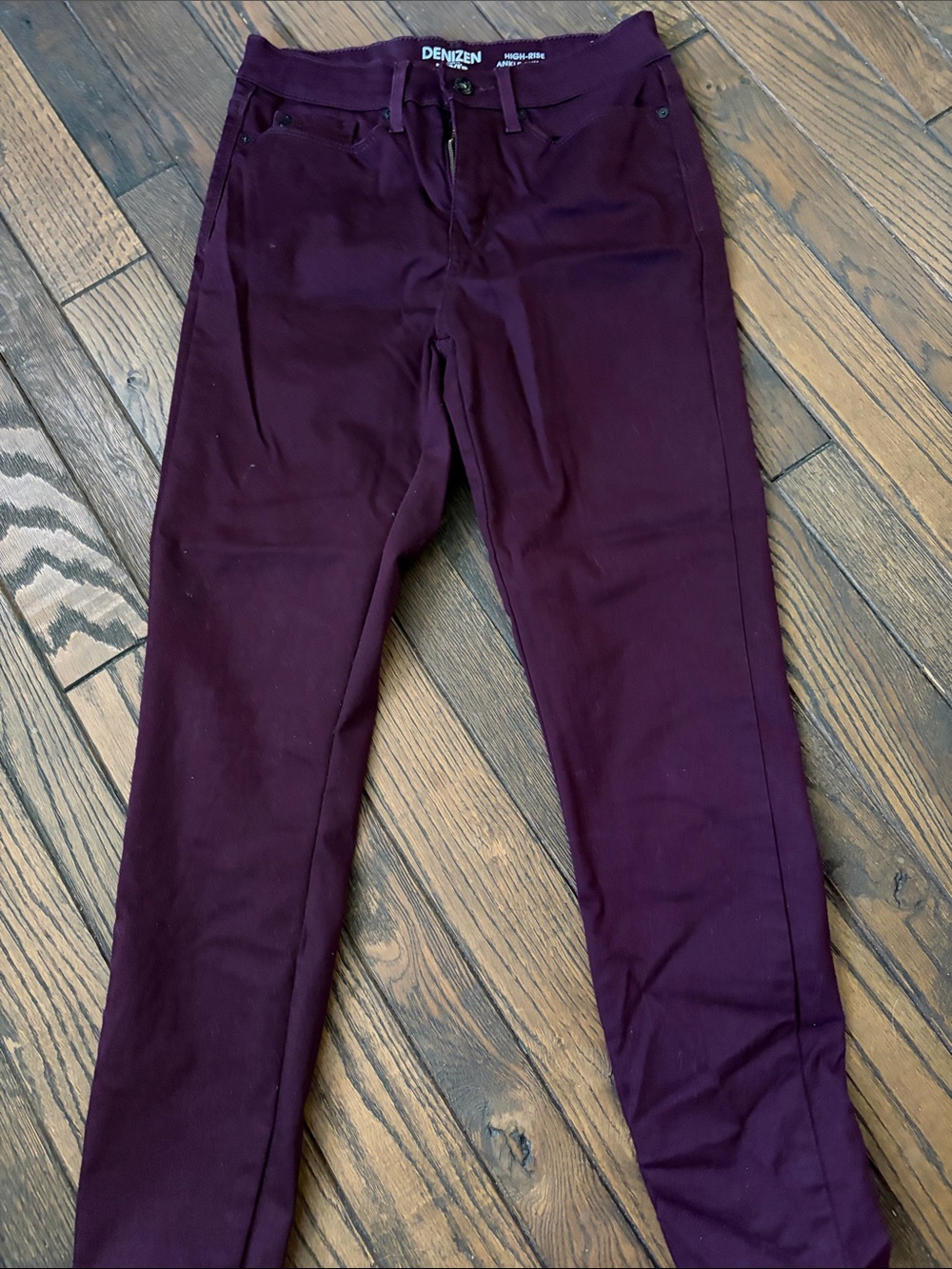 NWOT Burgandy Denizen From Levis High-Rise Ankle Skinny Jeans Womens Size 4 W 27